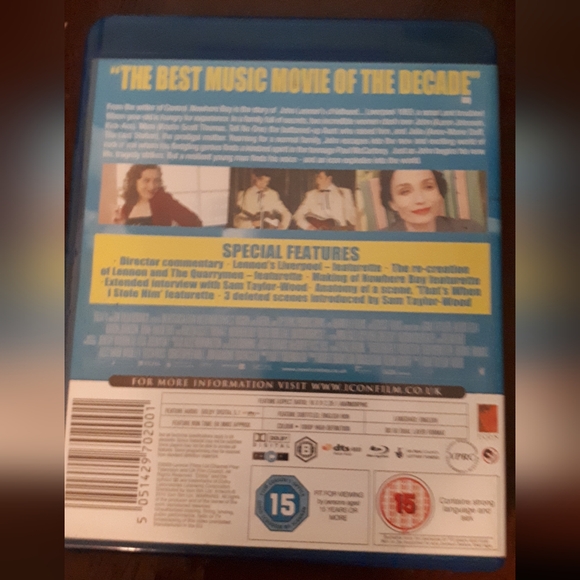 Nowhere Boy💿📽 Blu ray disc - Picture 2 of 3